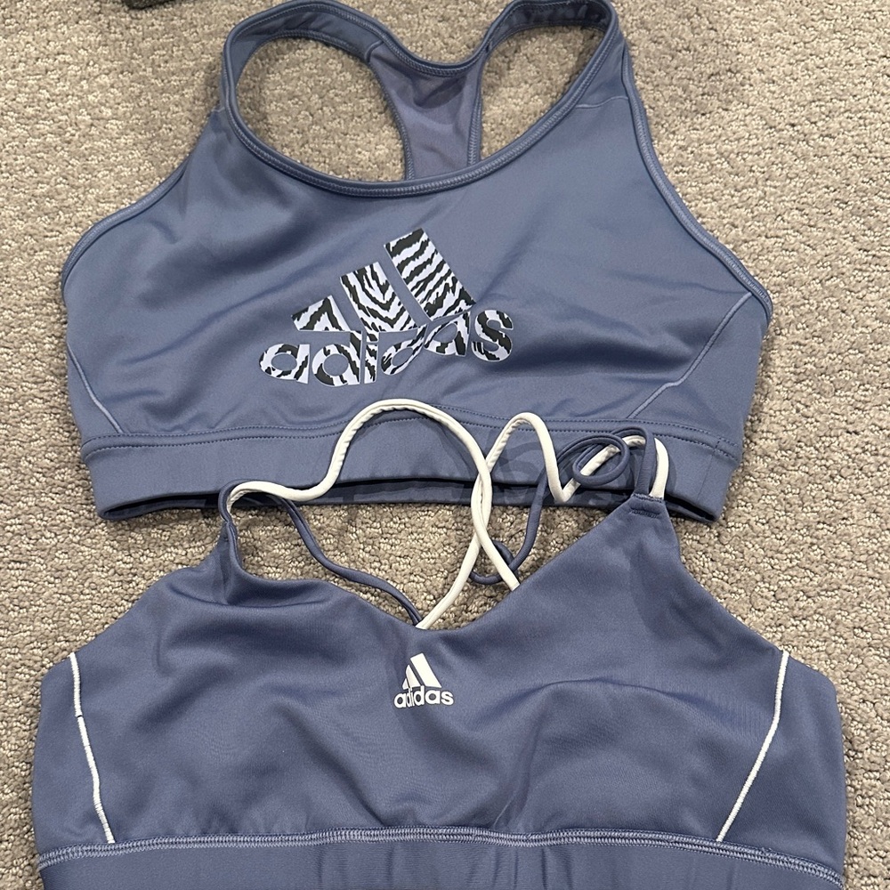 Adidas Purple Sports Bra Duo